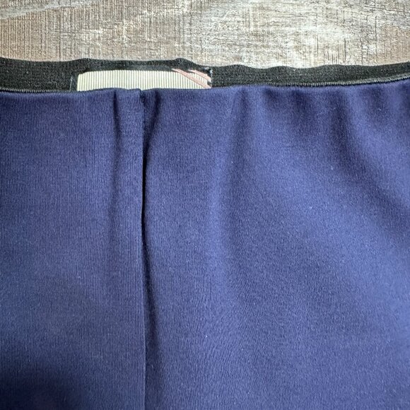Tuckernuck Women's Cropped Pants Size S Navy Mid Rise Side Zipper Stretch EUC - Picture 4 of 10